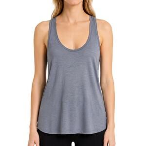 Athleta Gray Racerback Tank Top NWT Size Small Scoop Neck Yoga Athletic